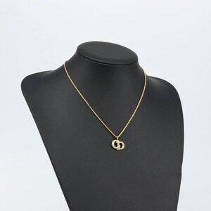 Christian Dior Necklace metal Gold Auth